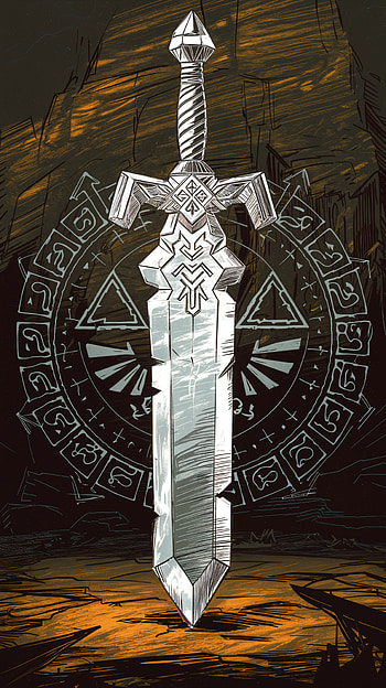 Master Sword: Epic for Adventurers, The Legend of Zelda, sword, fantasy, illustration HD phone wallpaper