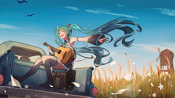 Hatsune Miku Vocalid, hatsune-miku, vocaloid, anime, anime-girl, artist, artwork, digital-art HD wallpaper