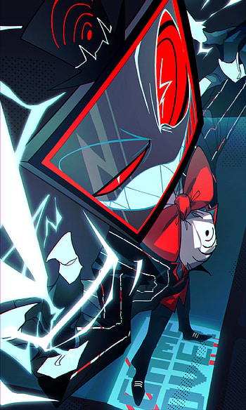 Vox, electric blue, hazbin, TV, art, hazbin hotel HD phone wallpaper