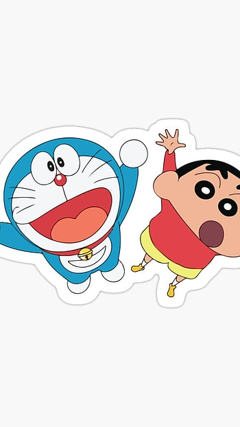Shinchan And Doraemon, Shinchan With Doraemon HD phone wallpaper