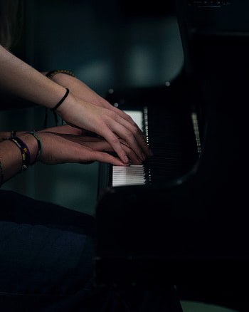 Music, Piano, Couple, Pair, Hands, Musical Instrument, Tenderness, Touch HD phone wallpaper