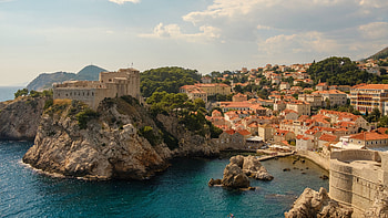Coast Croatia Town Dubrovnik Adriatic Sea Travel HD wallpaper