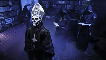 Ghost Band, Swedish papa emeritus II, Doom metal, Eerie atmosphere HD wallpaper