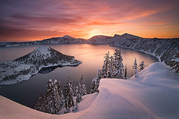 winter, sky, nature, snow HD wallpaper