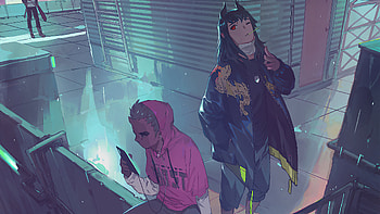 Waiting For My Call In Your World , anime-girl, anime, artist, artwork, digital-art, artstation HD wallpaper