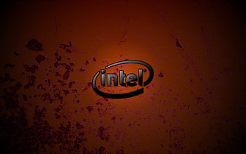 Cool Dark Red Intel Technology HD wallpaper