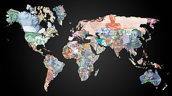 Money, Global Map HD wallpaper