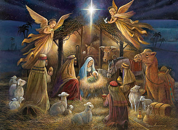 Nativity, Animals, Camels, Mary, Wise Men, Angels, Baby Jesus, Joseph, Sheep HD wallpaper