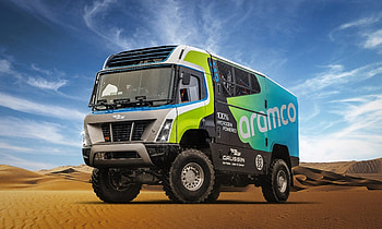 Gaussin hydrogen truck, Dakar Rally HD wallpaper