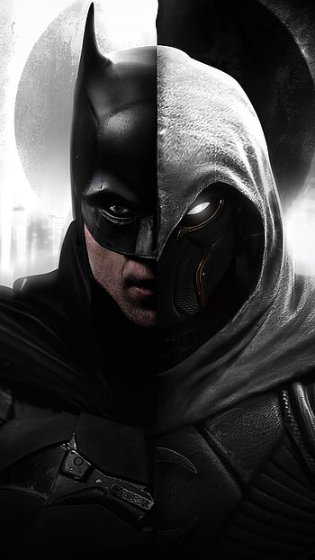 Batman and Moon Knight, Marvel, DC HD phone wallpaper