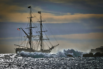 Ship, Vehicles, Ocean, Wave HD wallpaper