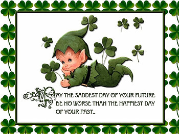 SADDEST DAY, shamrocks, irish, prayer, green, pixie HD wallpaper