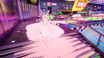 Foamstars Neon Arena – Vibrant Video Game Backdrop, video game, Foamstars HD wallpaper
