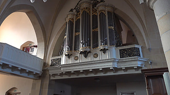 Balcony organ, Church interior, Spiritual sanctuary, Stunning view HD wallpaper