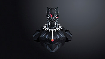 Black Panther Minimal Art , black-panther, superheroes, minimalism, minimalist, artist, artwork, digital-art, deviantart HD wallpaper