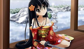 1024 600 57518. jpg, orintal, sitting, cute, girl, anima HD wallpaper