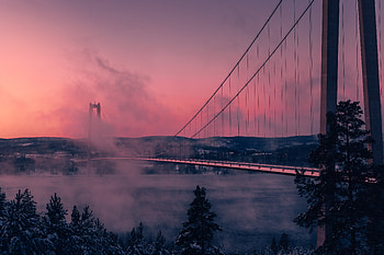 Hoga Kusten Bron Bridge , hoga-kusten-bron, bridge, graphy, world HD wallpaper