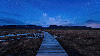 Starry Night , night, stars, nature HD wallpaper