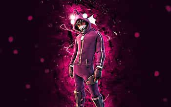 Swimmy Jams Slumberjack, , purple neon lights, Fortnite Battle Royale, Fortnite characters, Swimmy Jams Slumberjack Skin, Fortnite, Swimmy Jams Slumberjack Fortnite HD wallpaper