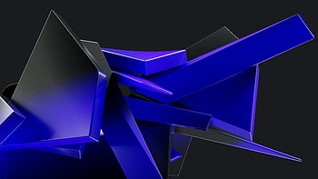 Blue Abstract Shapes , abstract, 3d, shapes, digital-art, blue, artist, artwork HD wallpaper