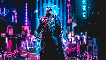 Batman Cyberpunk Art HD wallpaper