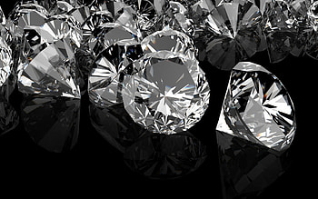 Dark elegance, Shimmering black diamonds, Luxurious gemstones, Mysterious beauty HD wallpaper