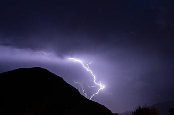 Nature, Night, Lightning, Dark HD wallpaper