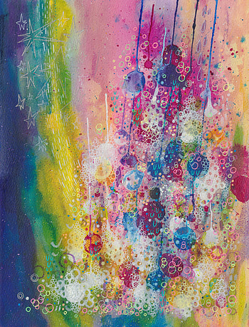 Abstract, Patterns, Circles, Multicolored, Motley, Stains, Spots, Watercolor HD phone wallpaper