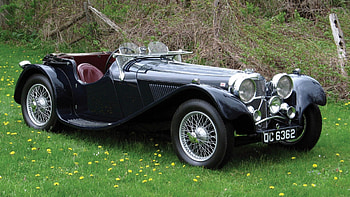 jaguar 1935, old, classic, jaguar, supercar, vehicle, cars, , vintage HD wallpaper