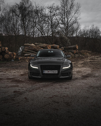 Audi, Cars, Car, Front View, Grey HD phone wallpaper
