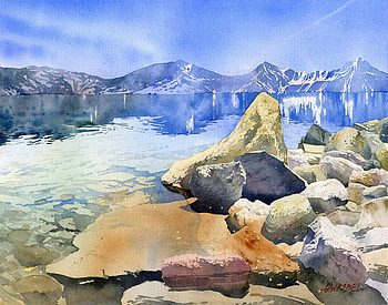 Exotic, scenery, 3d, art, painting HD wallpaper