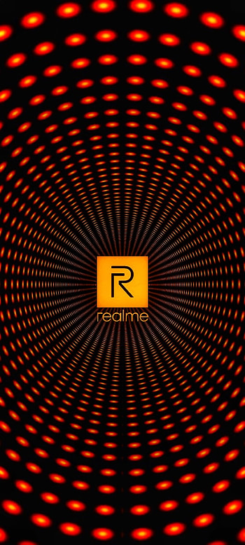 Realme lunar, xiaomi, pantalla, samsung, naranja, logo, puntos, fondos HD phone wallpaper
