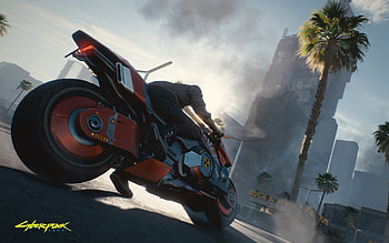 Cyberpunk 2077 Motorcycle Chase, video game, Cyberpunk 2077 HD wallpaper