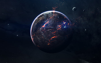 Chimera, planets, 3d, space, digital art, stars HD wallpaper