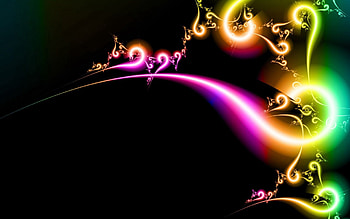 Abstract, Background, Multicolored, Motley, Lines, Heart HD wallpaper
