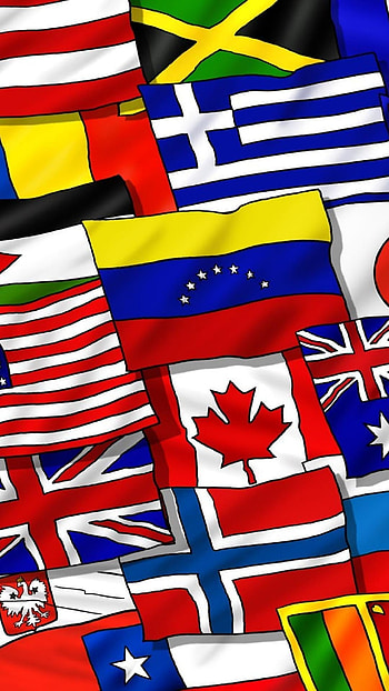 Artwork, International Flags HD phone wallpaper