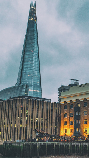 The Shard, Pickfords Wharf, Skyscraper, Architecture HD phone wallpaper