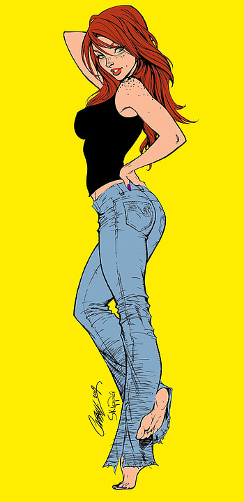 Mary Jane Watson, Comic, spider man HD phone wallpaper
