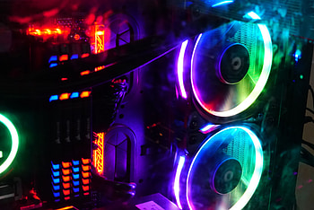 Miscellanea, Miscellaneous, Multicolored, Motley, Neon, Backlight, Illumination, Computer, Coolers HD wallpaper