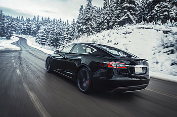Tesla Model S — Winter Drive, vehicle, Tesla Model S HD wallpaper