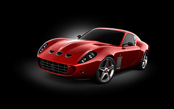 Red Ferrari, custom, auto, car HD wallpaper