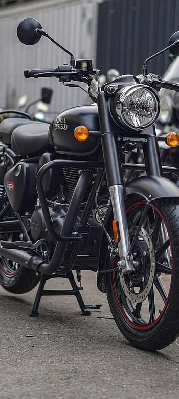 Royal Enfield Classic, next gen royal enfield, vintage bike, Classic 350, Royal Enfield, stealth black, dark stealth black HD phone wallpaper