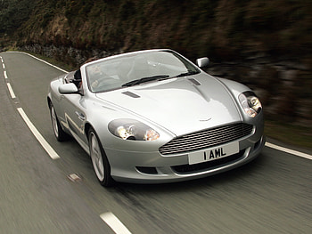 Auto, Aston Martin, Cars, Front View, Speed, 2004, Silver Metallic, Db9 HD wallpaper