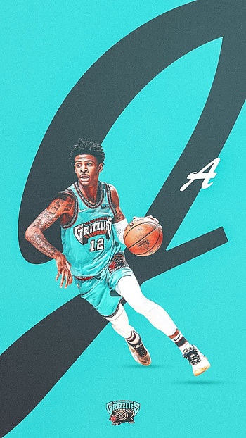 Ja Morant, NBA basketball art HD phone wallpaper