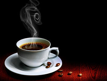 Food, Coffee, Cup, Table, Grains, Steam, Grain, Hot HD wallpaper