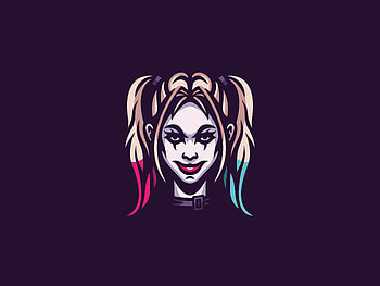 Harley Quinn Minimal Art , harley-quinn, superheroes, minimalism, minimalist, dribbble HD wallpaper