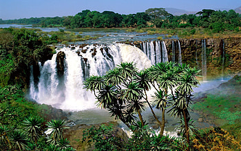 Blue Nile Falls, Ethiopia HD wallpaper