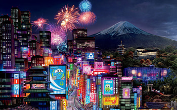 Cars 2, Tokyo HD wallpaper
