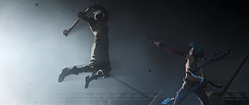 Epic Showdown: Ekko vs. Jinx in Arcane Season 2 - Ultra, TV Show, Arcane, Arcane Season 2, Ekko (League of Legends), Jinx (League Of Legends) HD wallpaper