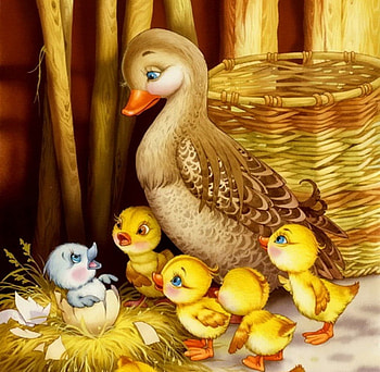 The Ugly Duckling, duck, art, ugly, cute, odd, ducklings HD wallpaper